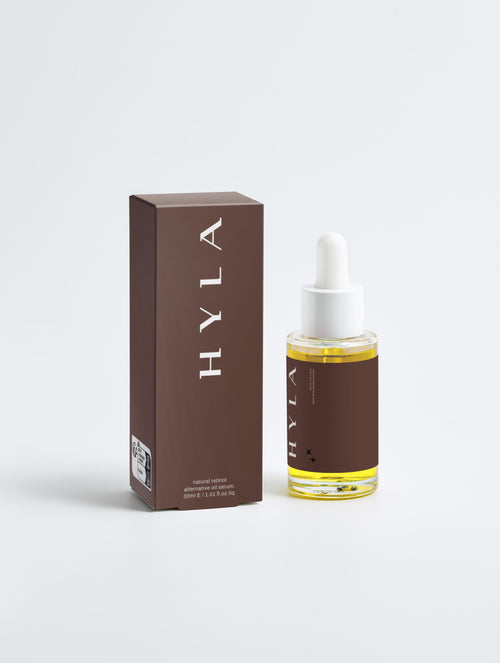 natural retinol alternative oil serum, 1% bakuchiol.